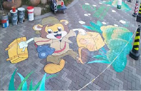 台州市夏季画地面彩绘会遇到的问题