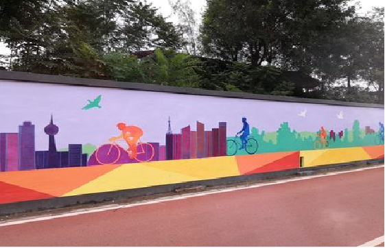 台州市墙体彩绘-围墙