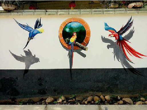 台州市视觉错位-3D墙绘设计