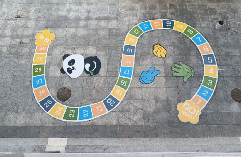 台州市地面游戏彩绘