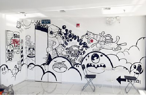 台州市手绘墙并非传统涂鸦。